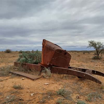 Rusted Car Body At Silverton NSW, Australia