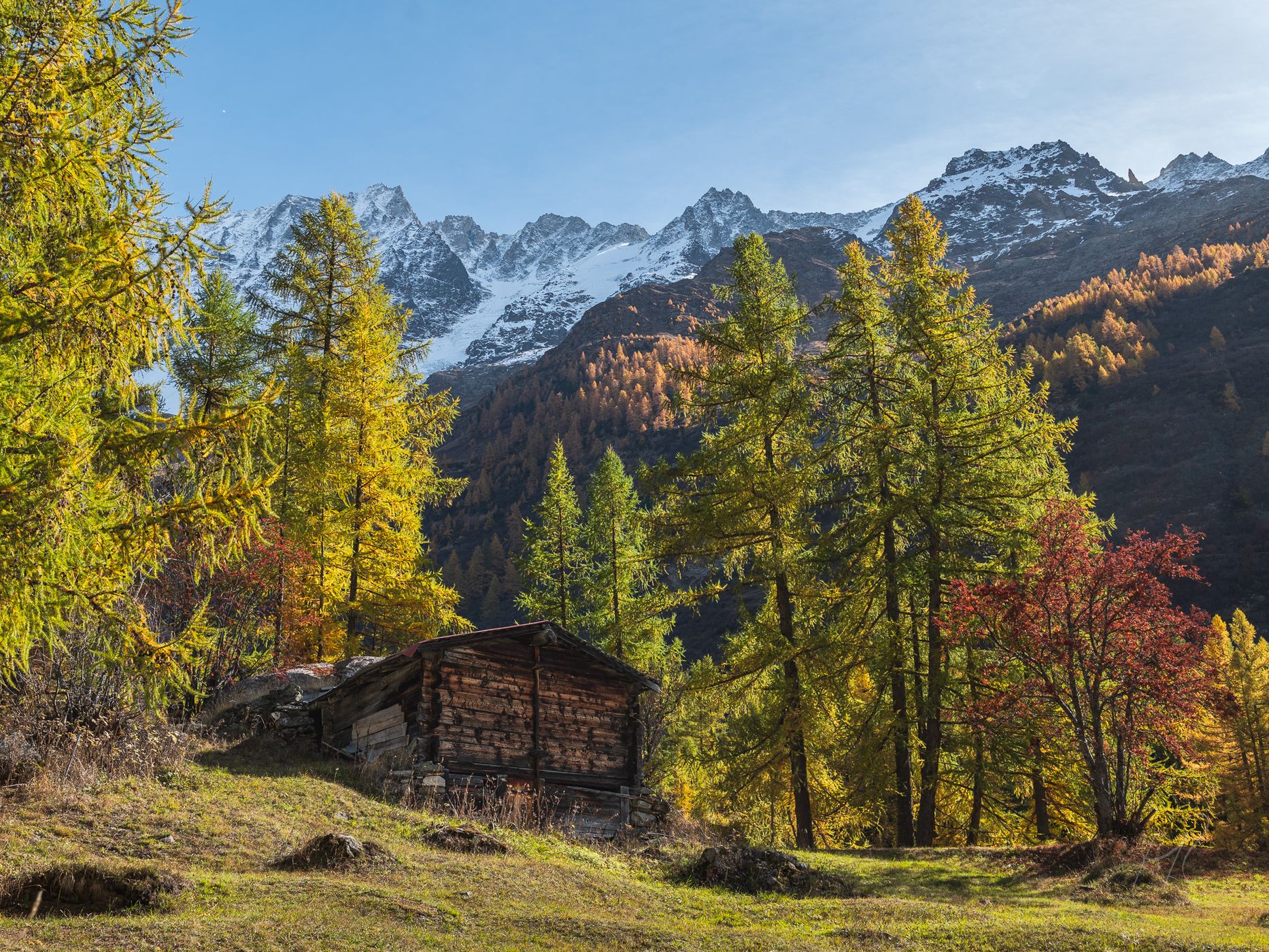 Small mountain hut, Lötschental, Switzerland