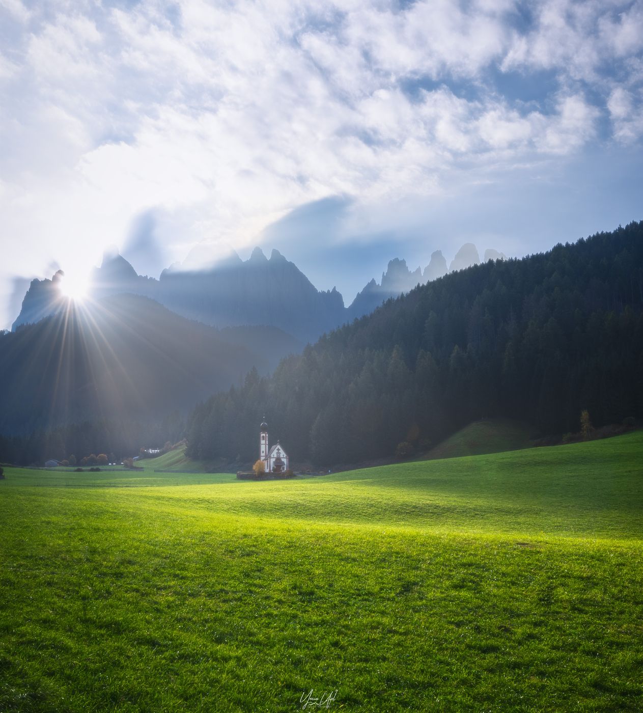 The Church of St. Johann in Ranui, Italy