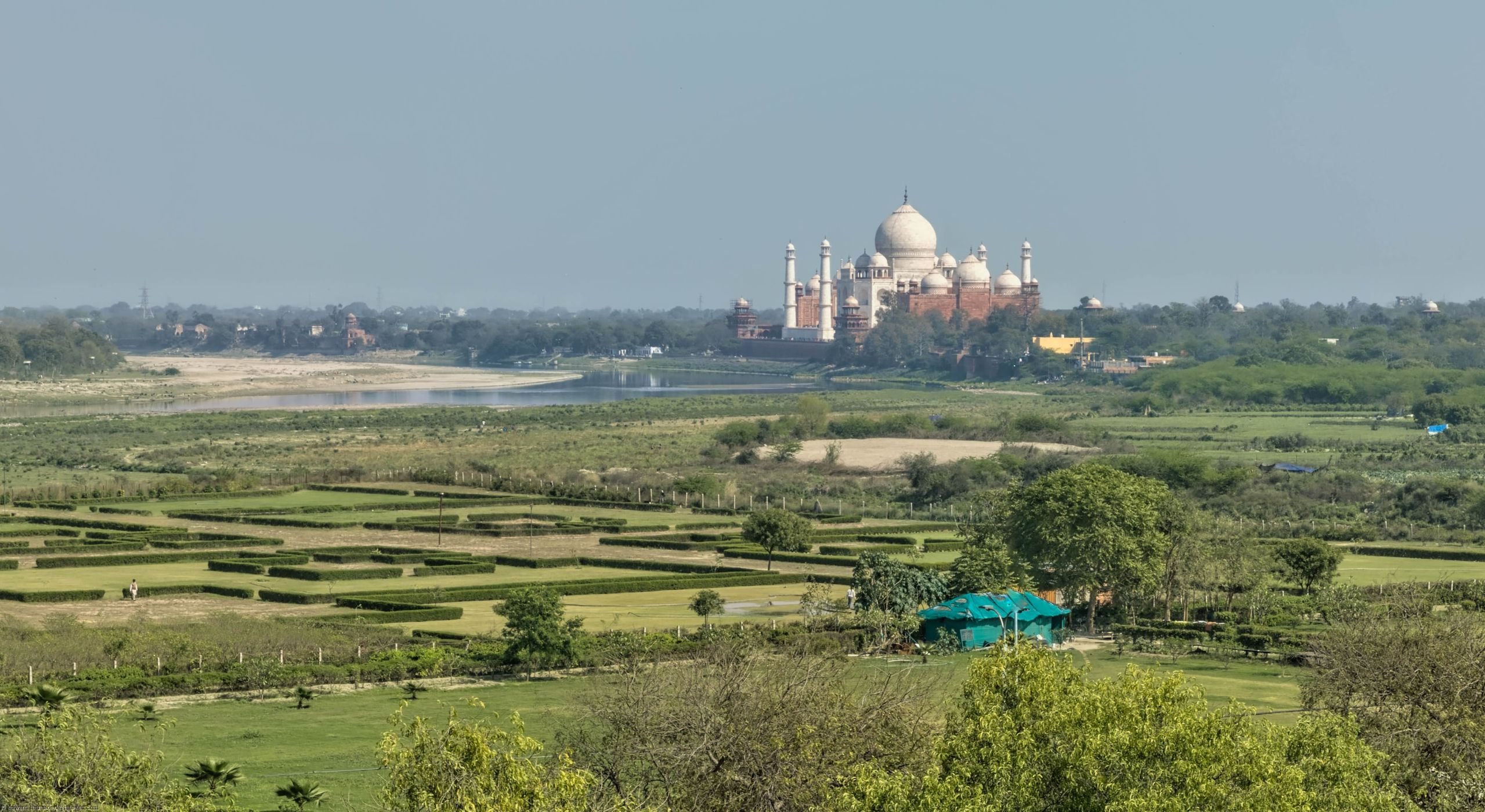 Taj Mahal from a different angle, Agra, India