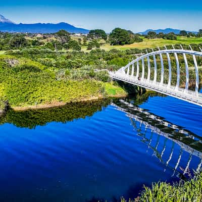 Te Rewa Bridge, New Plymouth, North Island, New Zealand