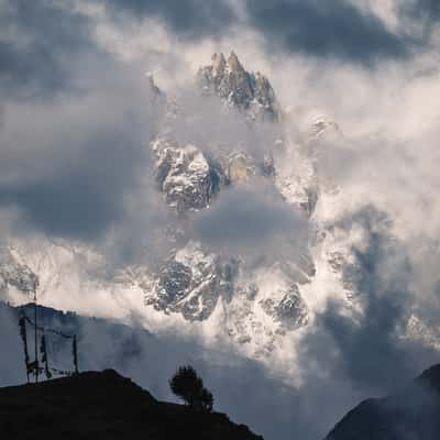 Tsenda Kang, Upper View from Laya, Bhutan