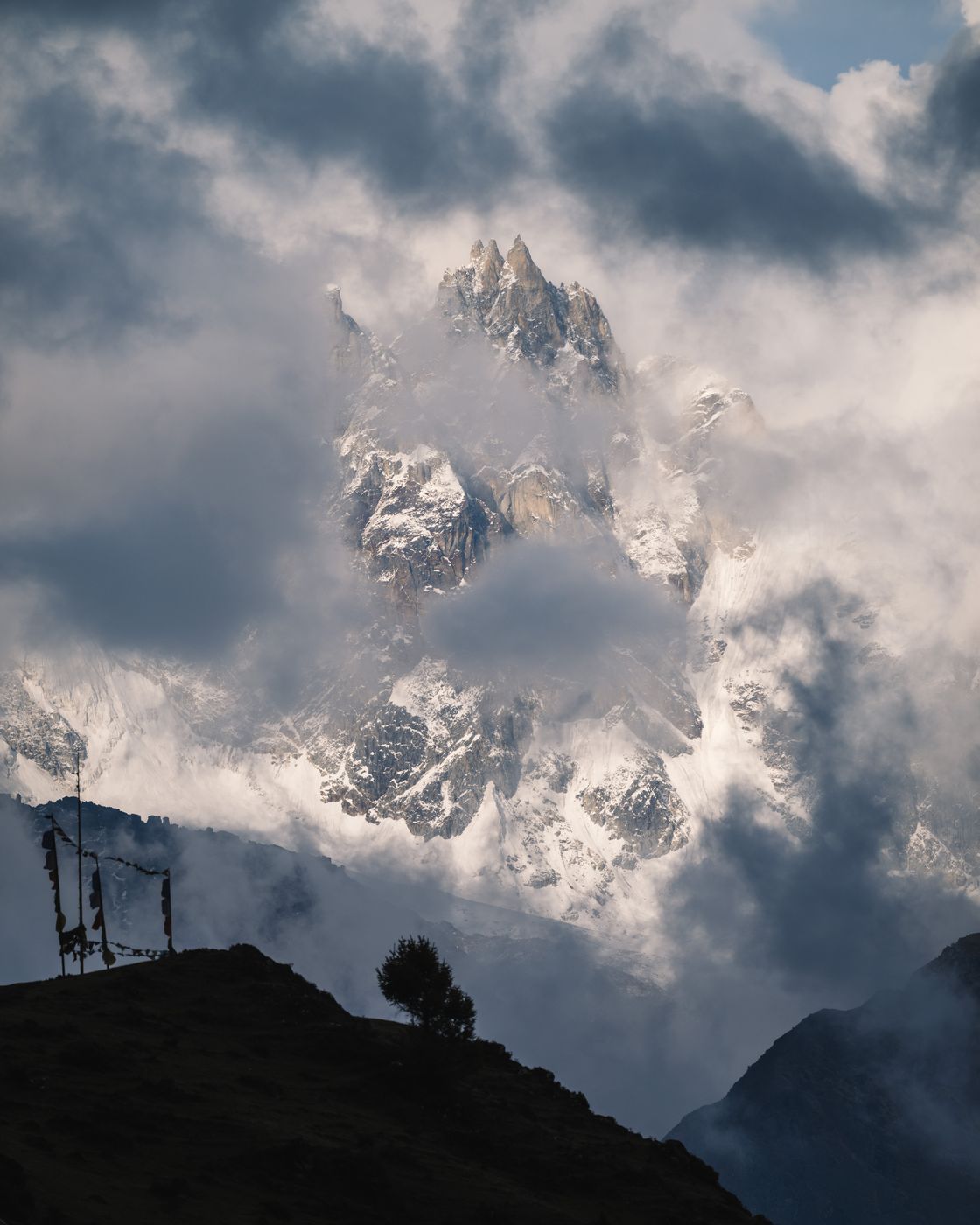 Tsenda Kang, Upper View from Laya, Bhutan