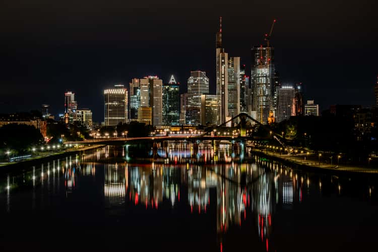 View from “Deutschherrenbridge“, Frankfurt am Main