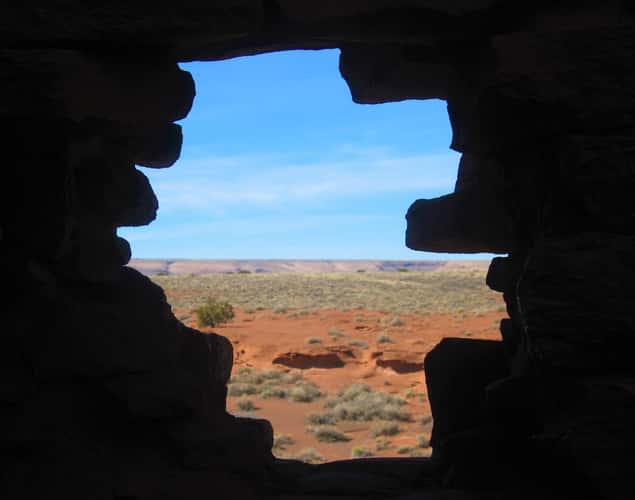 View from Inside Wukoki Pueblo