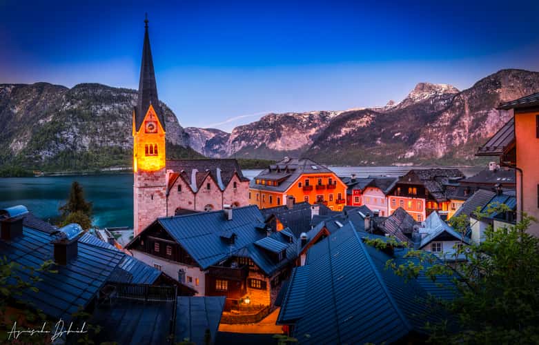 View of Hallstatt Lutheran Church