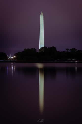 View of Washington memorial from Jefferson memorial