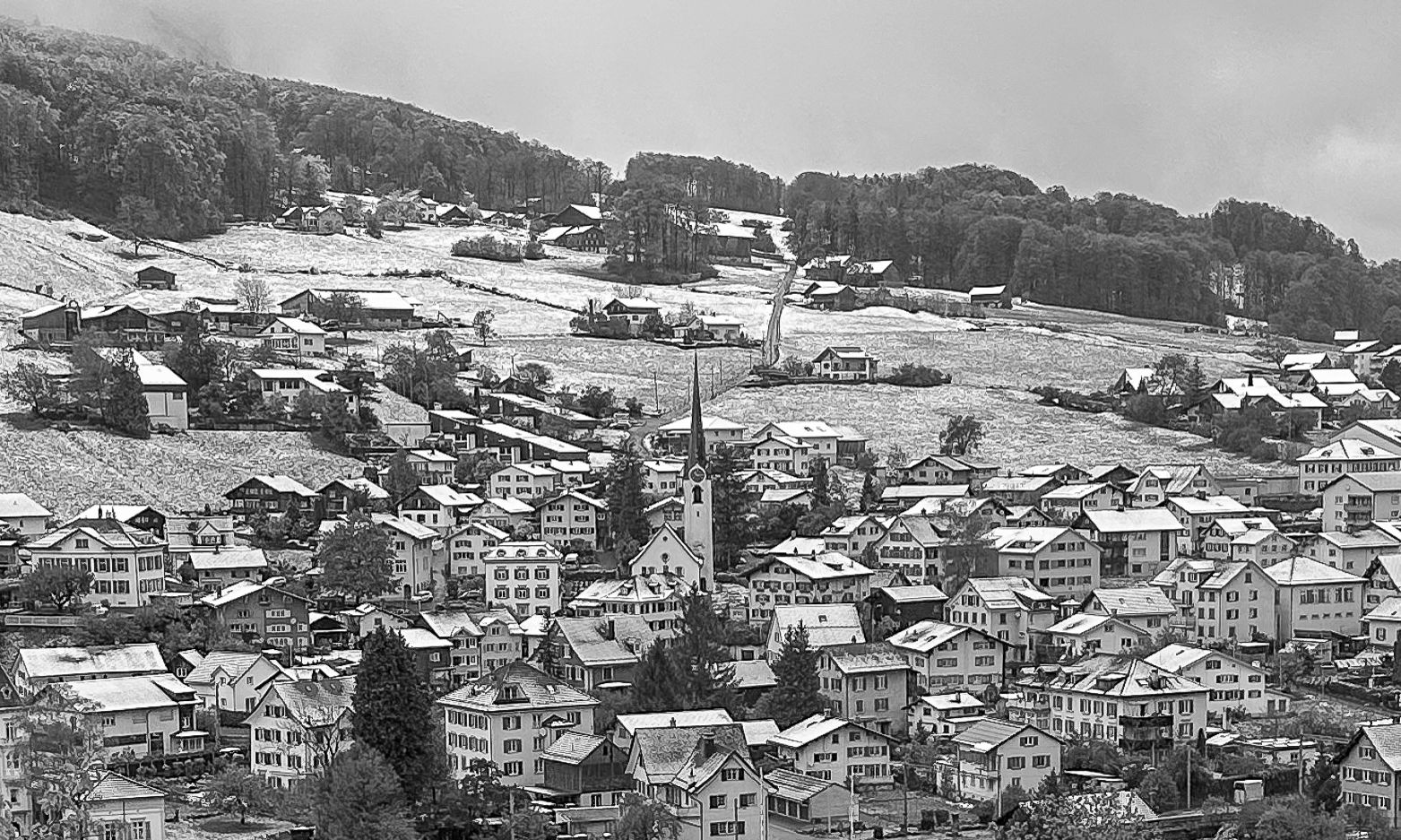 View on Mitlödi/GL, Switzerland