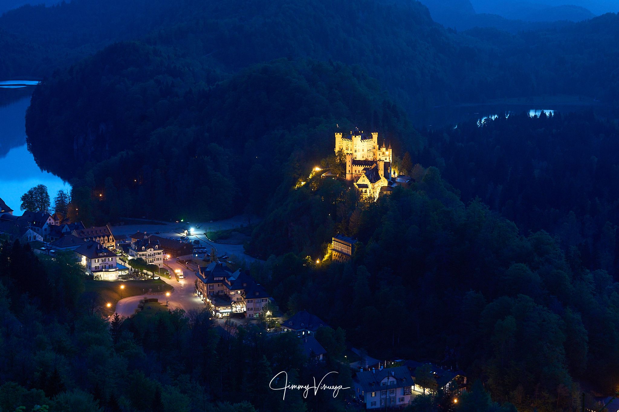 View on the Alpsee from Neuschwanstein, Germany