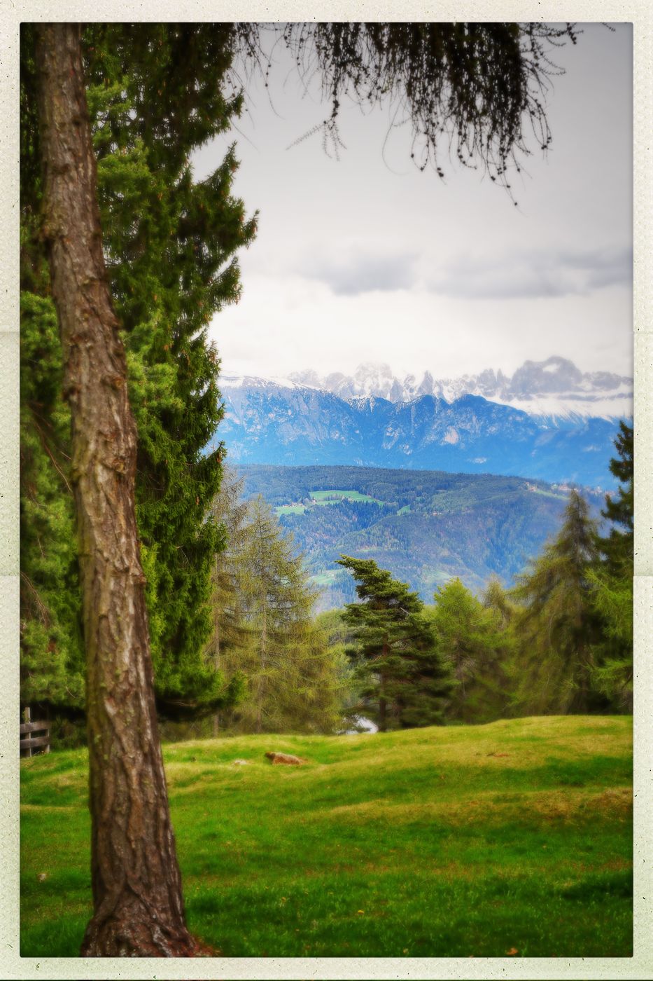 View to the Dolomites, Italy