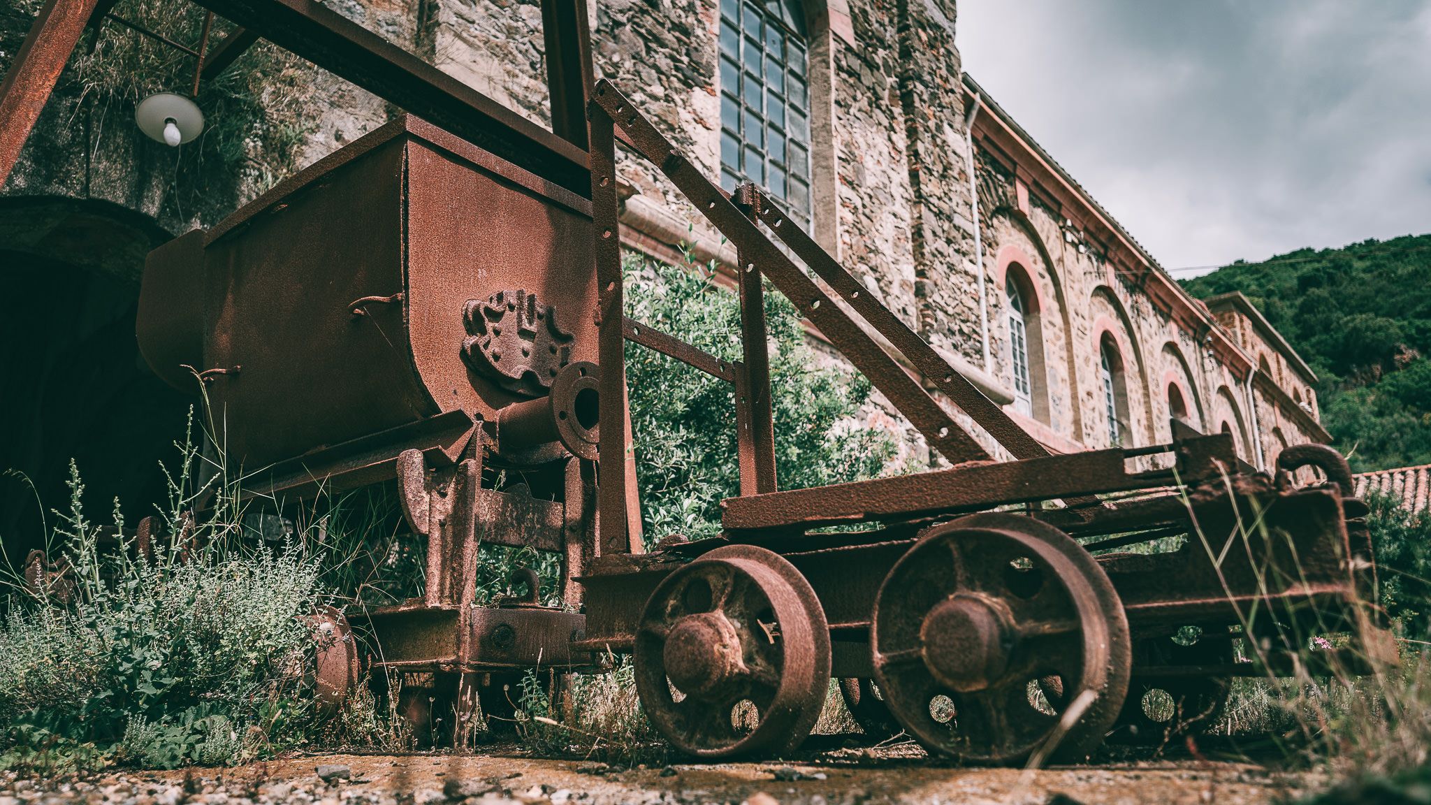 Abandoned Pozzo Amiscora Mine, Sardinia, Italy