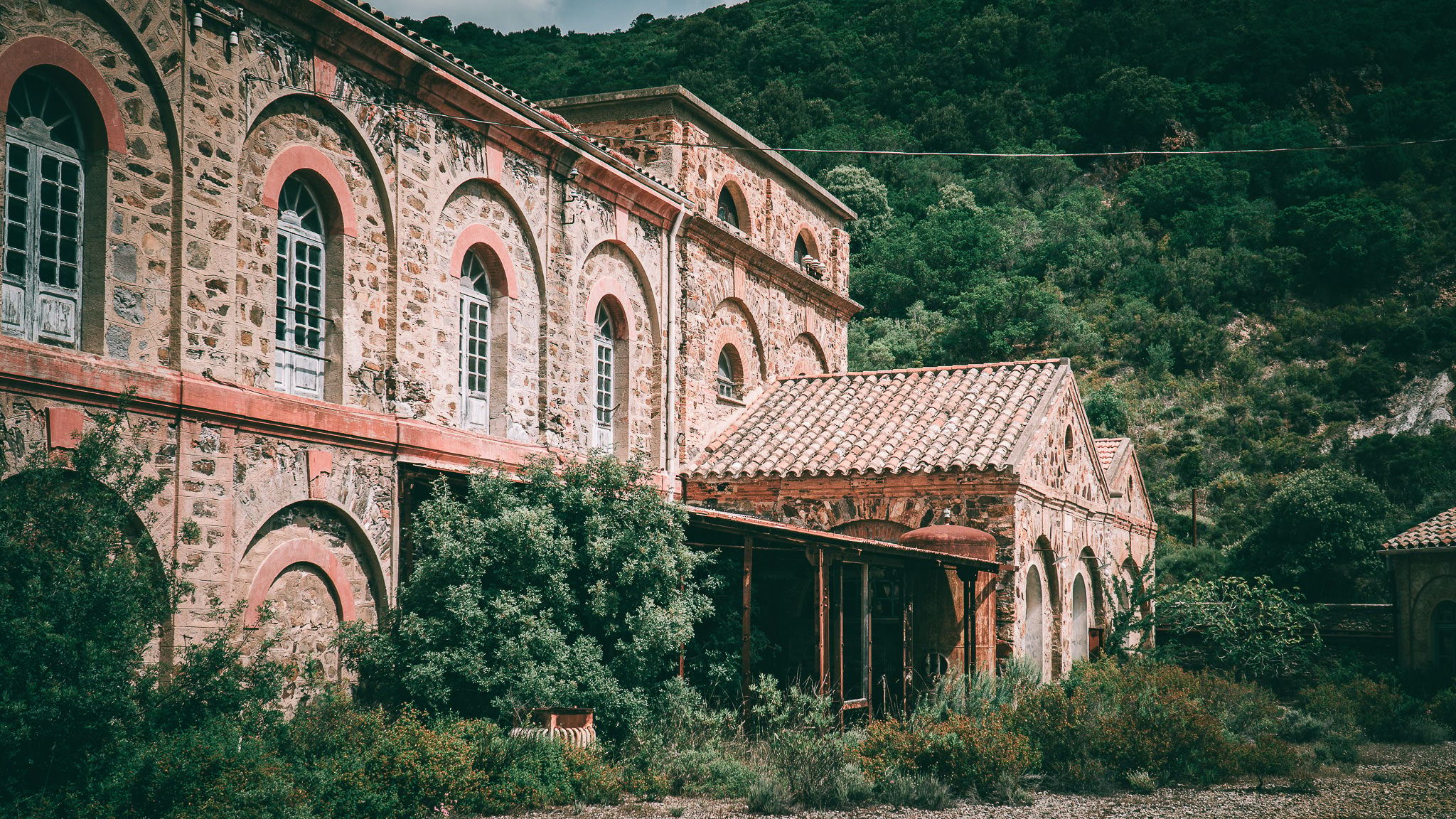 Abandoned Pozzo Amiscora Mine, Sardinia, Italy
