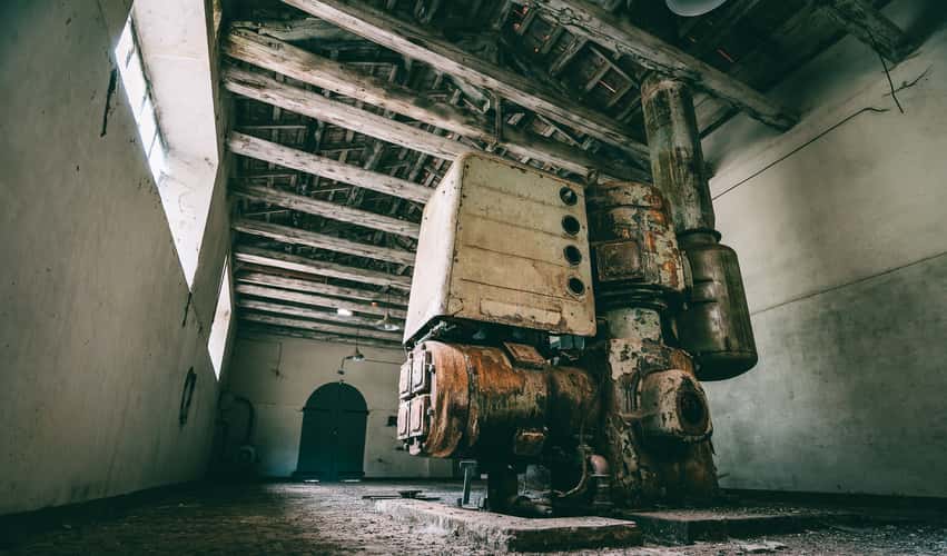 Abandoned Pozzo Amiscora Mine, Sardinia