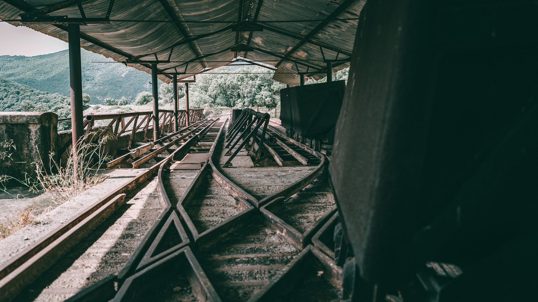 Abandoned Pozzo Amiscora Mine, Sardinia, Italy