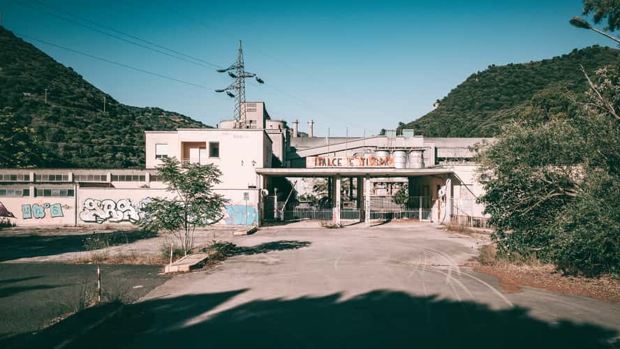 Abandoned Scala Di Giocca Cement Factory, Sardinia