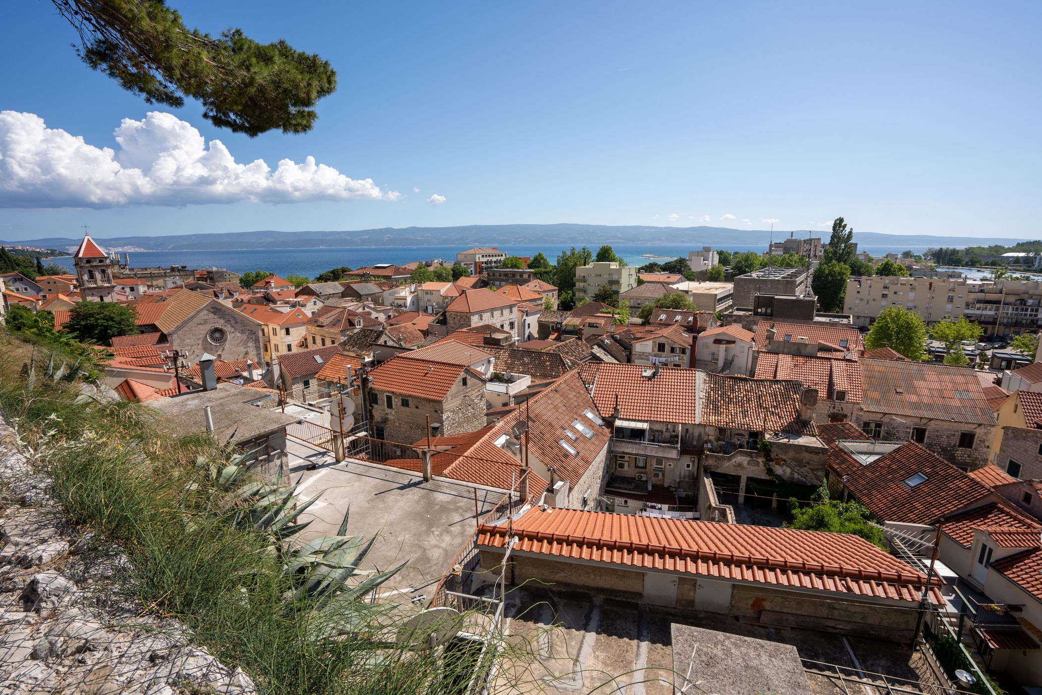 View from Mirabela fortress, Omis, Croatia