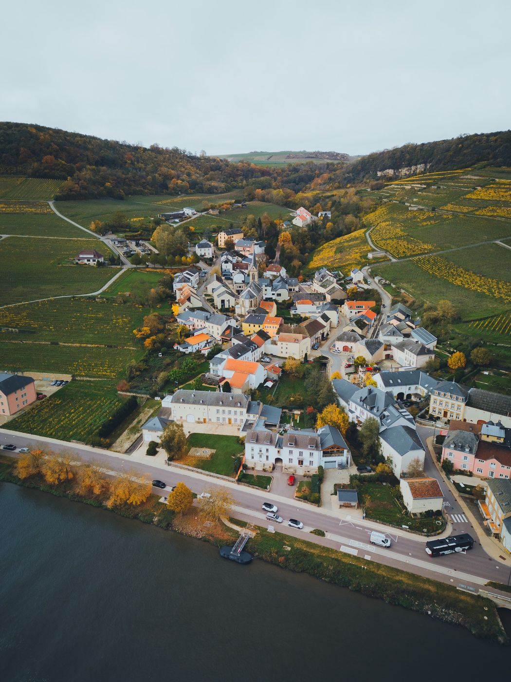 Aerial views of Ahn, Luxembourg, Luxembourg
