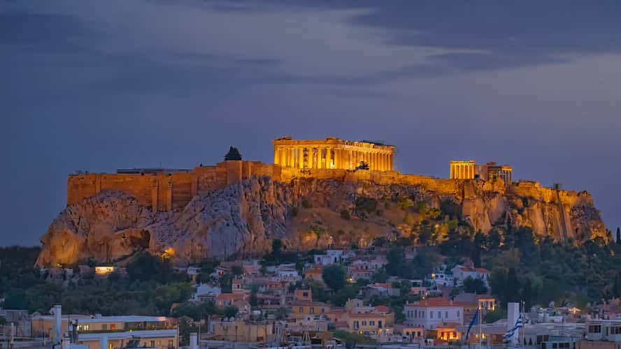 Akropolis Blue Hour