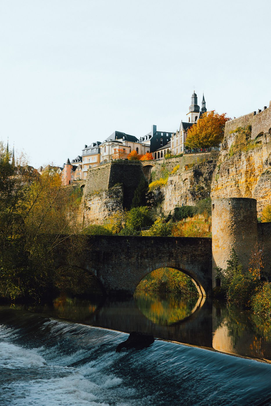Alzette river view, Luxembourg, Luxembourg