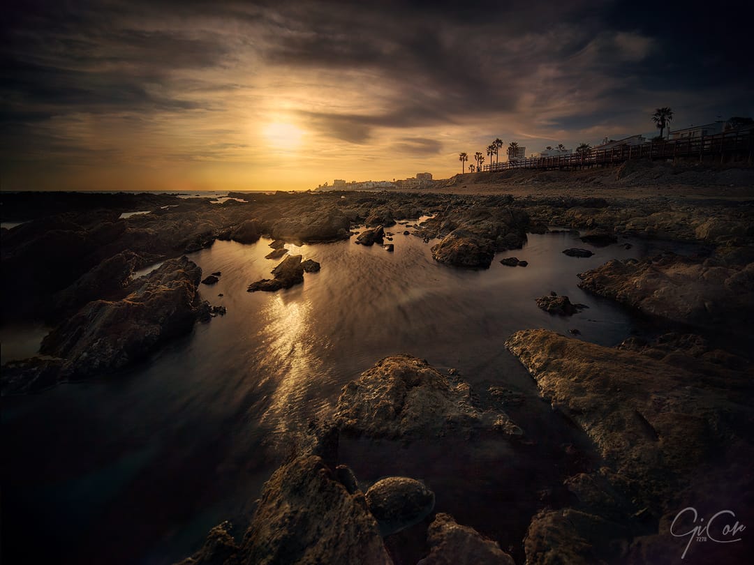 Atardecer en Málaga, Spain