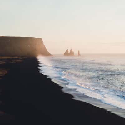 Black Sand Beach Iceland near Vik, Iceland