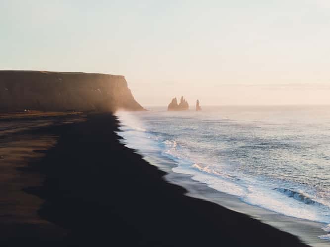 Black Sand Beach Iceland near Vik
