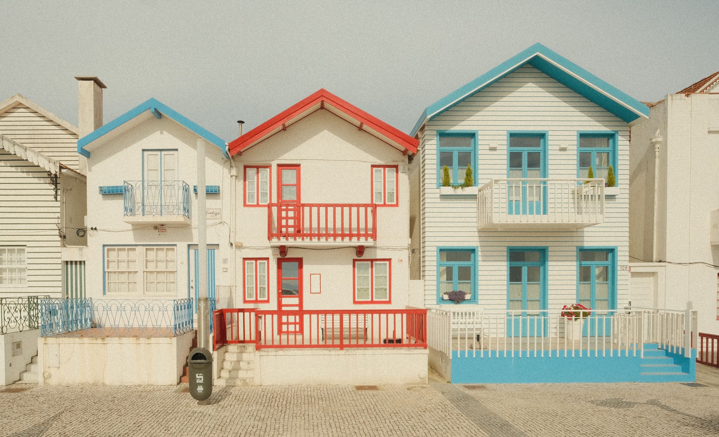 Casas Tipicas da Costa Nova, Portugal