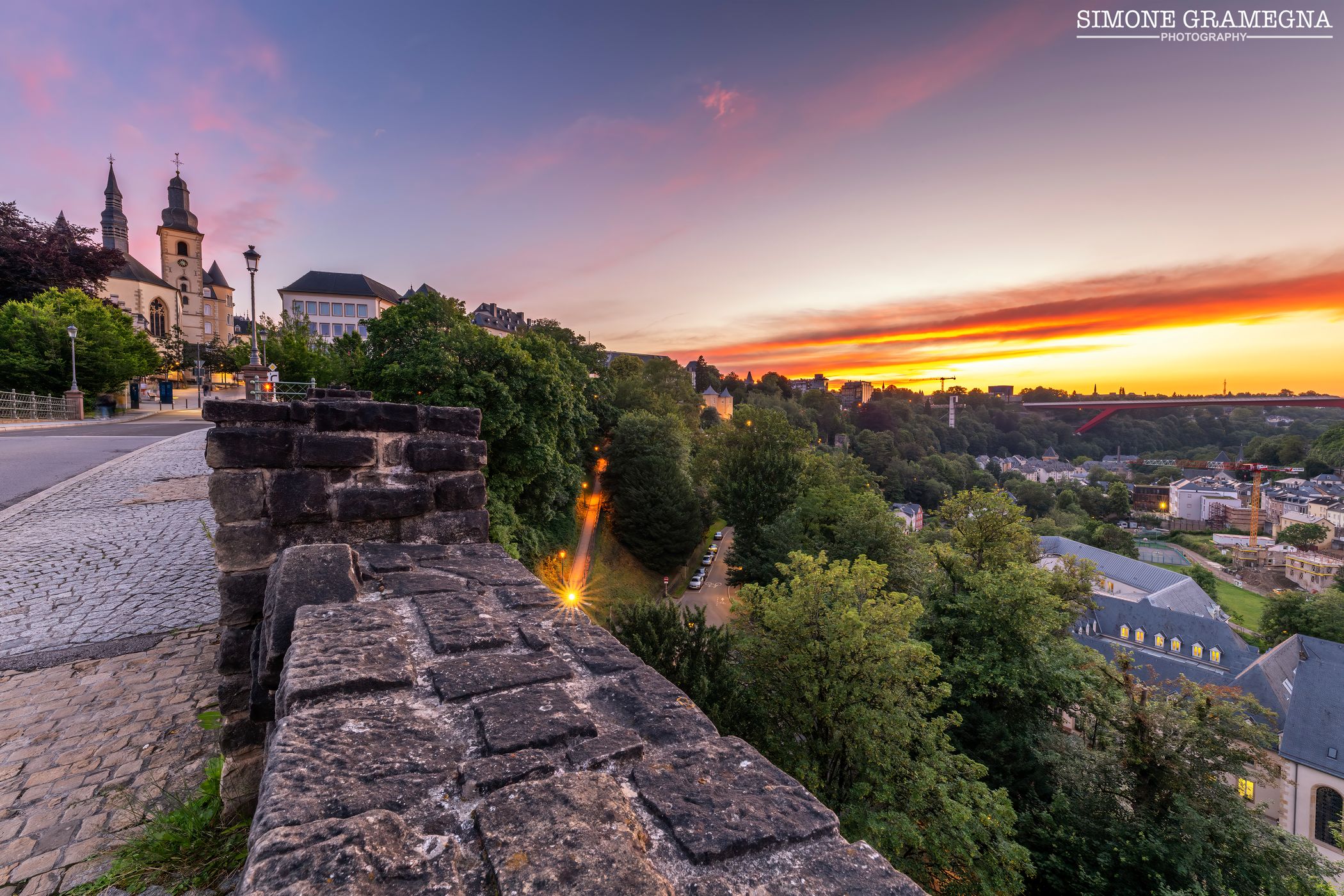 Saint-Jean-du-Grund view, Luxembourg city, Luxembourg