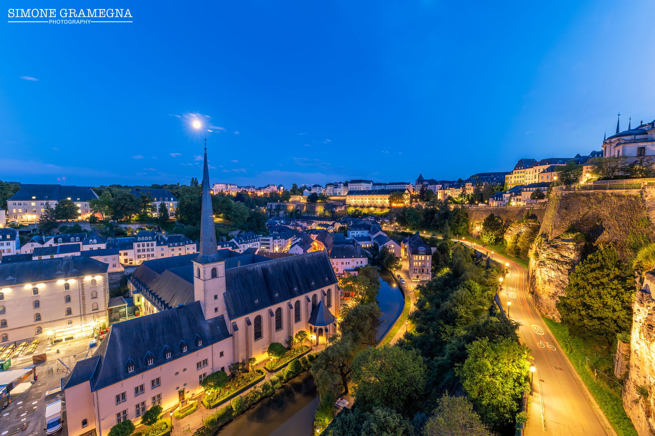 Saint-Jean-du-Grund view, Luxembourg city, Luxembourg