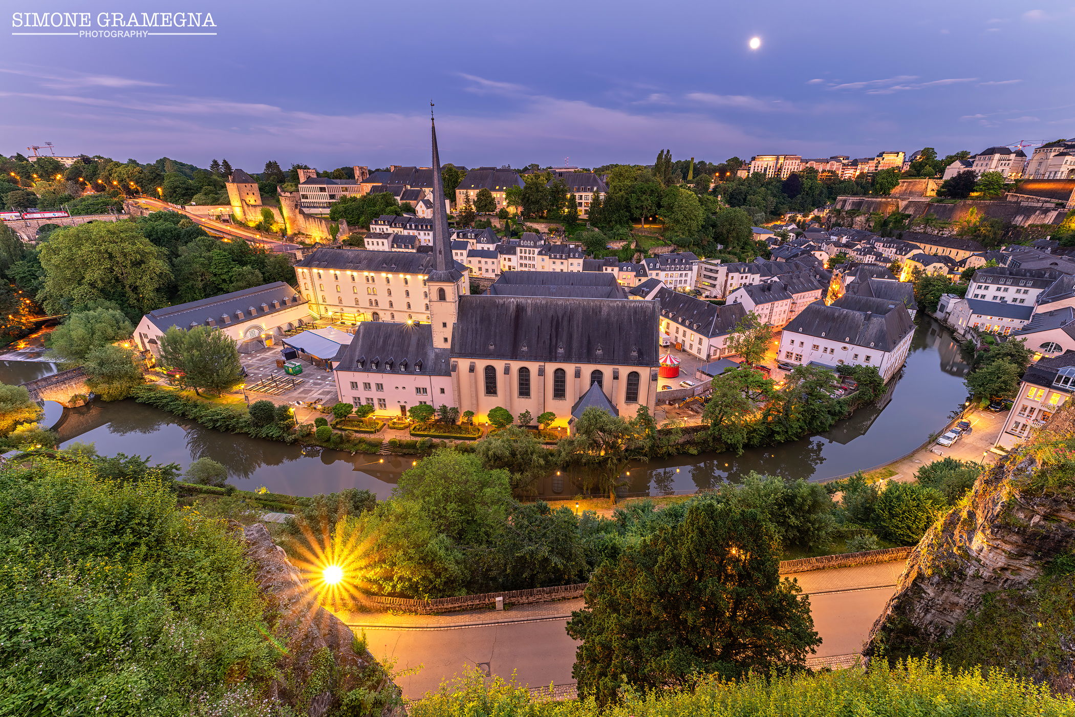 Saint-Jean-du-Grund view, Luxembourg city, Luxembourg