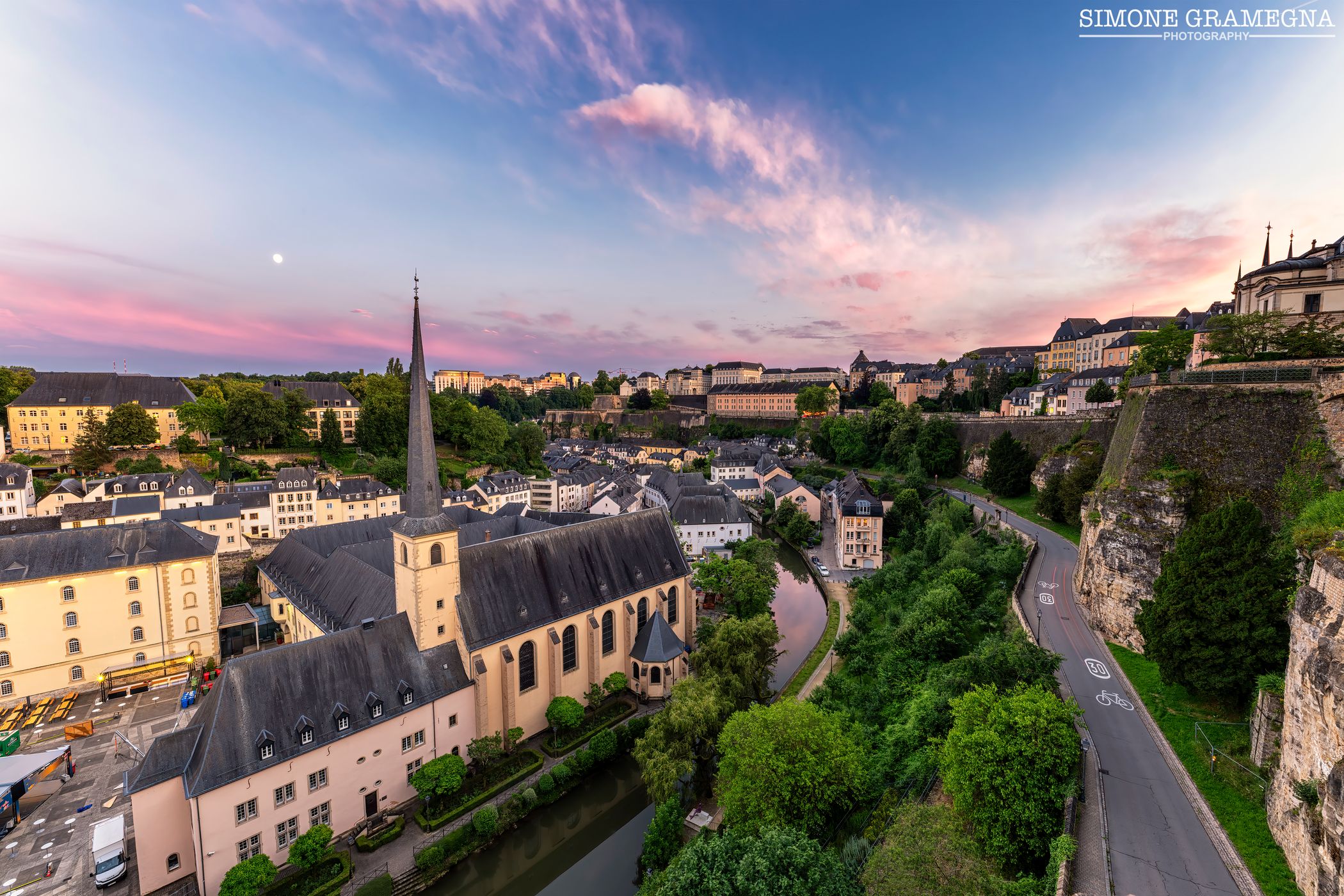 Saint-Jean-du-Grund view, Luxembourg city, Luxembourg