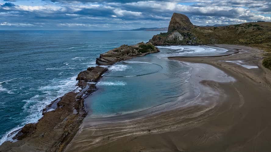 Castle Rock, Castlepoint, North Island