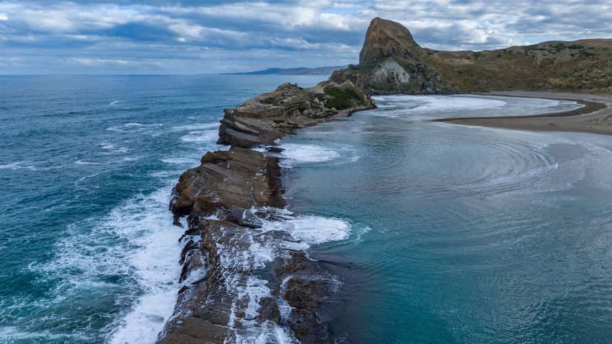 Castle Rock, Castlepoint, North Island