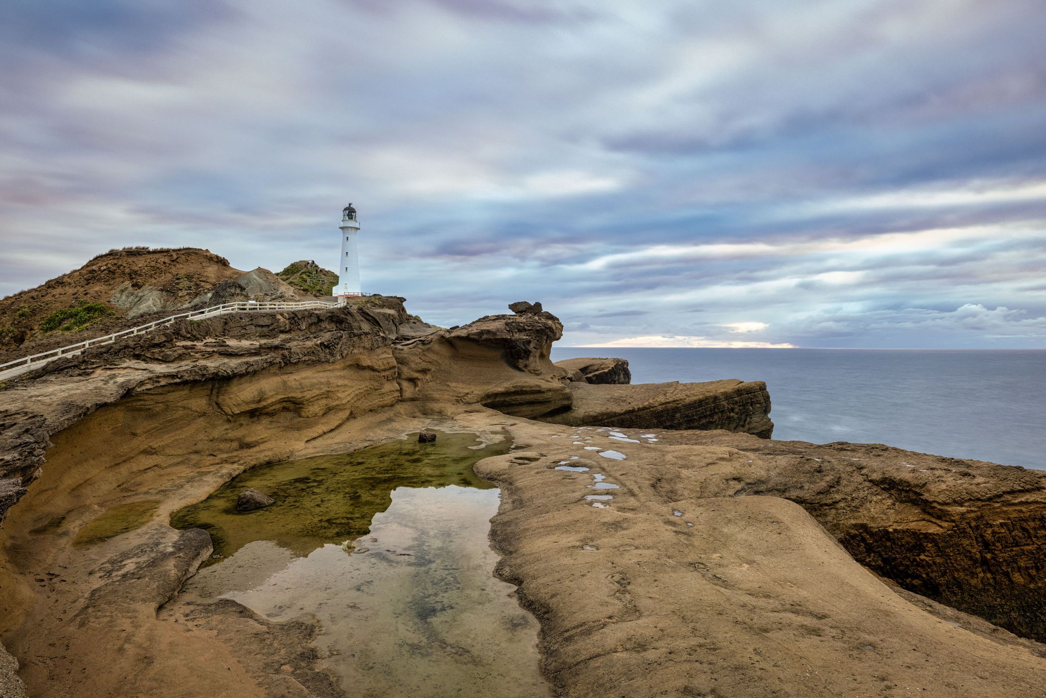 Castlepoint lighthouse, New Zealand