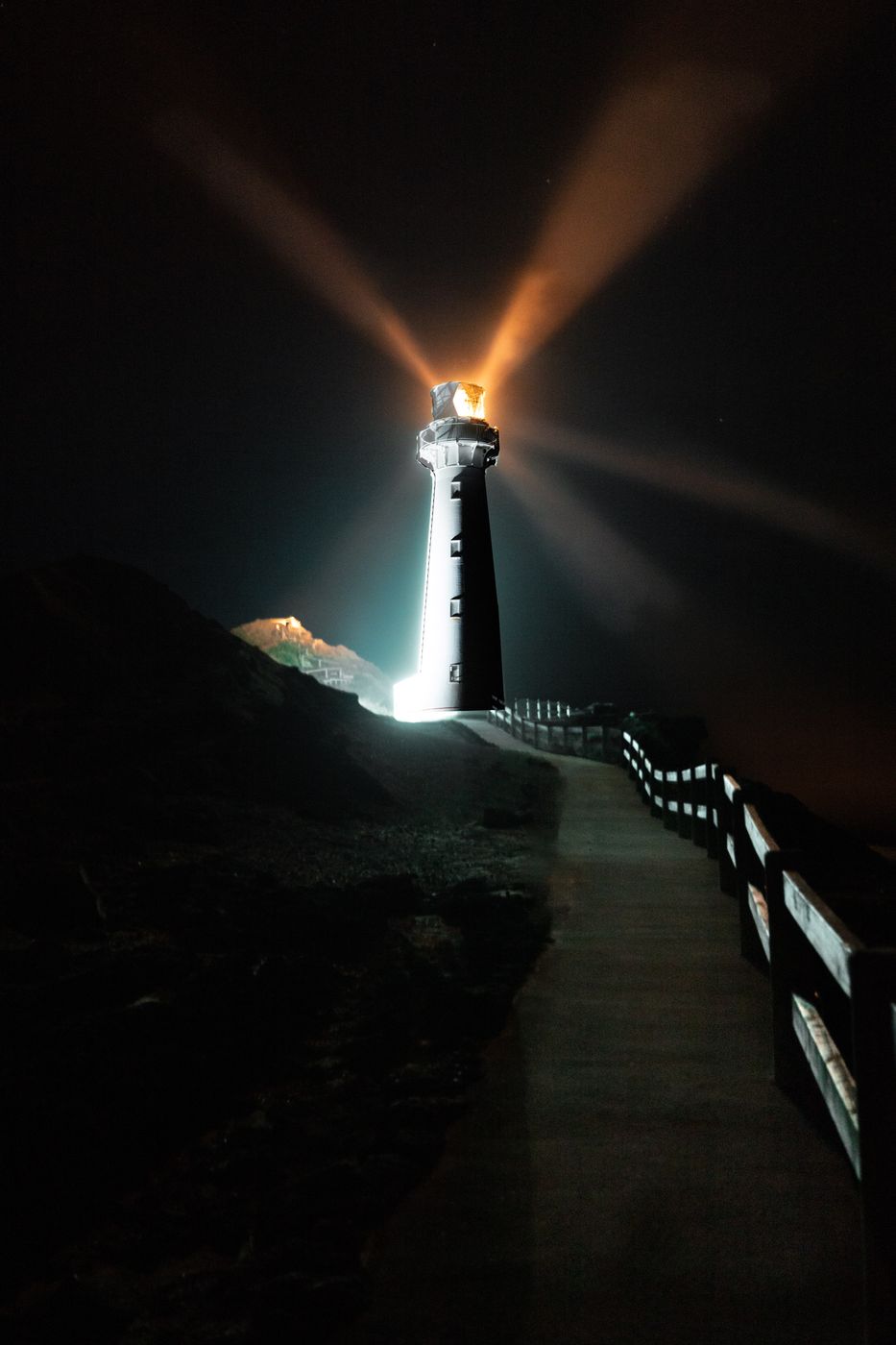 Castlepoint lighthouse, New Zealand