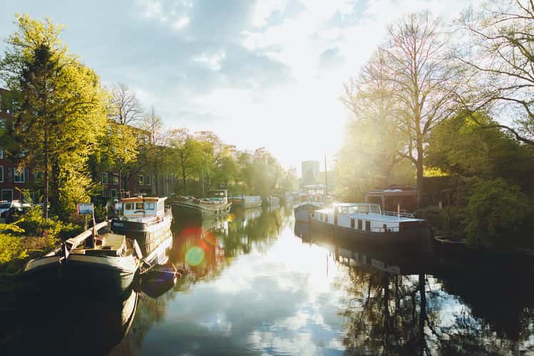 Channel view in Groningen