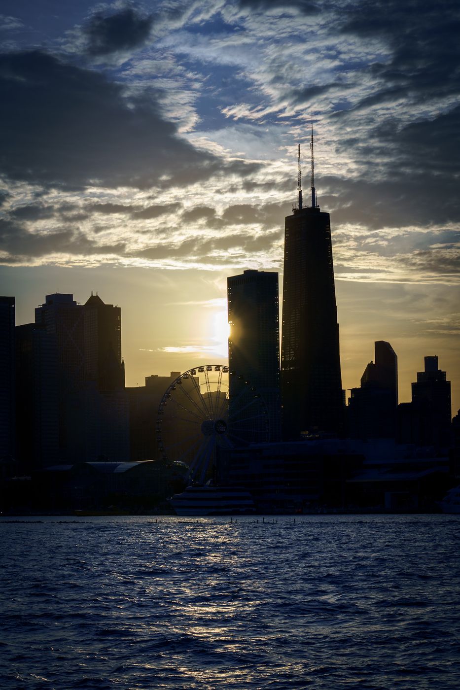 Downtown Chicago at Sunset, USA