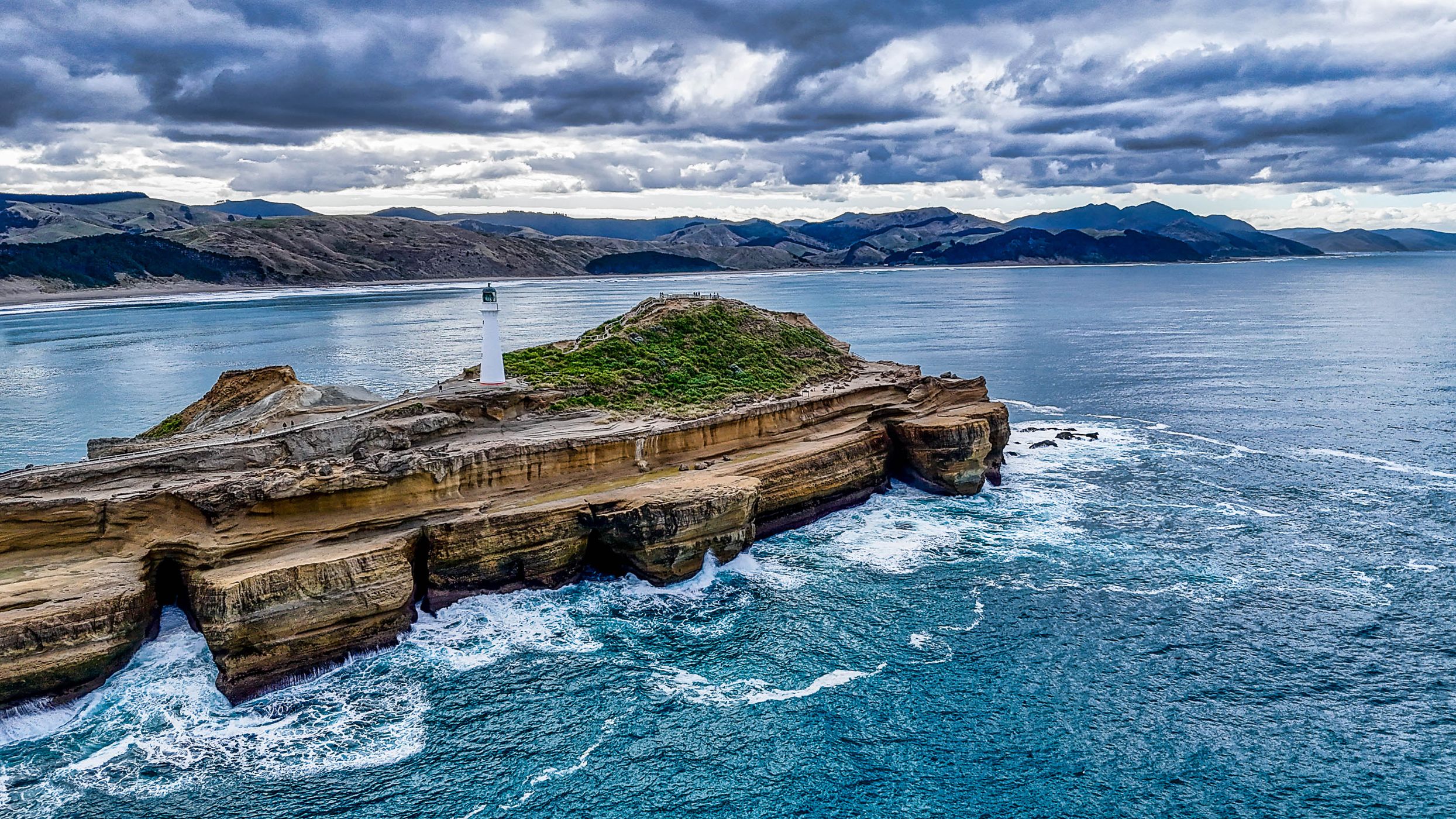 Castlepoint Lighthouse, Castlepoint, North Island, New Zealand