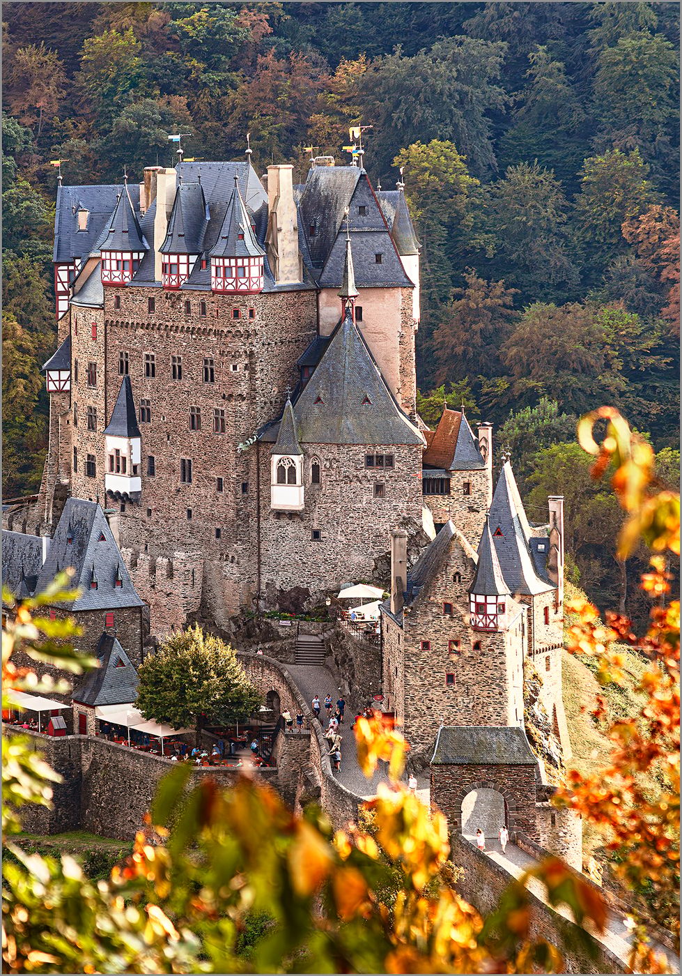Eltz Castle from the side, Germany