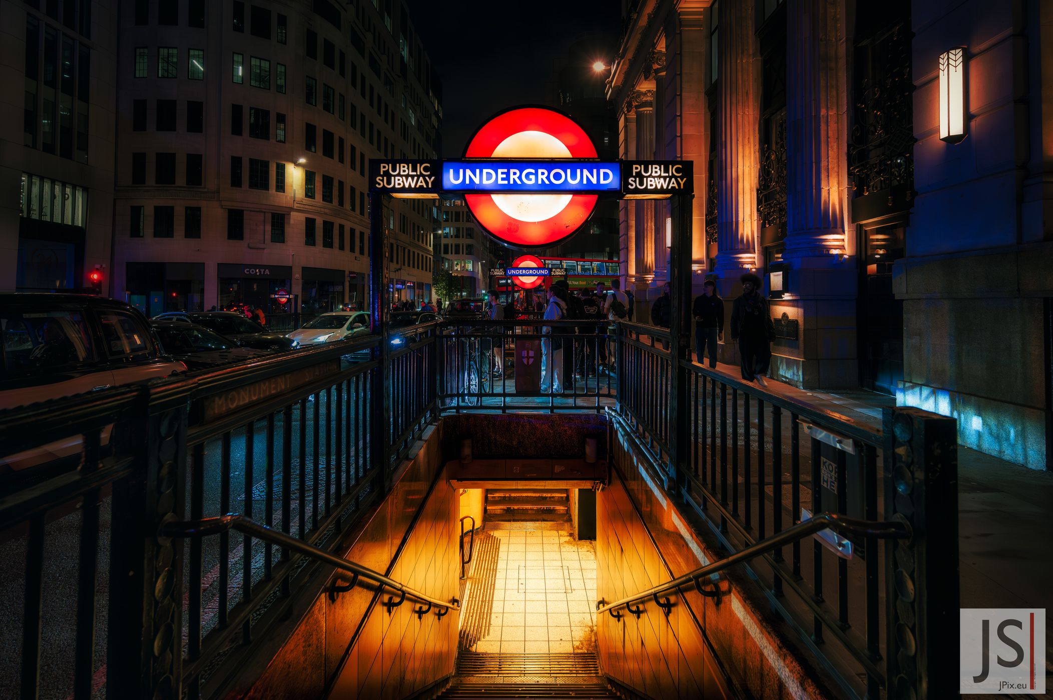 Entrance to the London Underground, United Kingdom