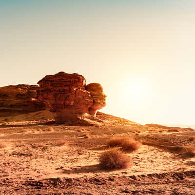 Face Rock Alula, Saudi Arabia