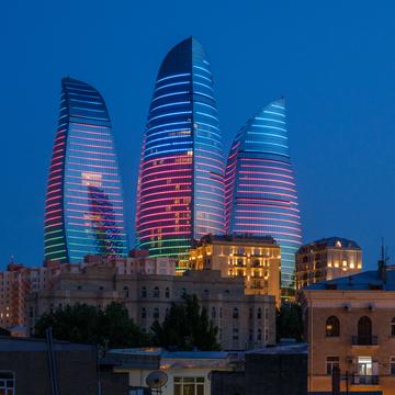 Flame Towers Baku, Azerbaijan