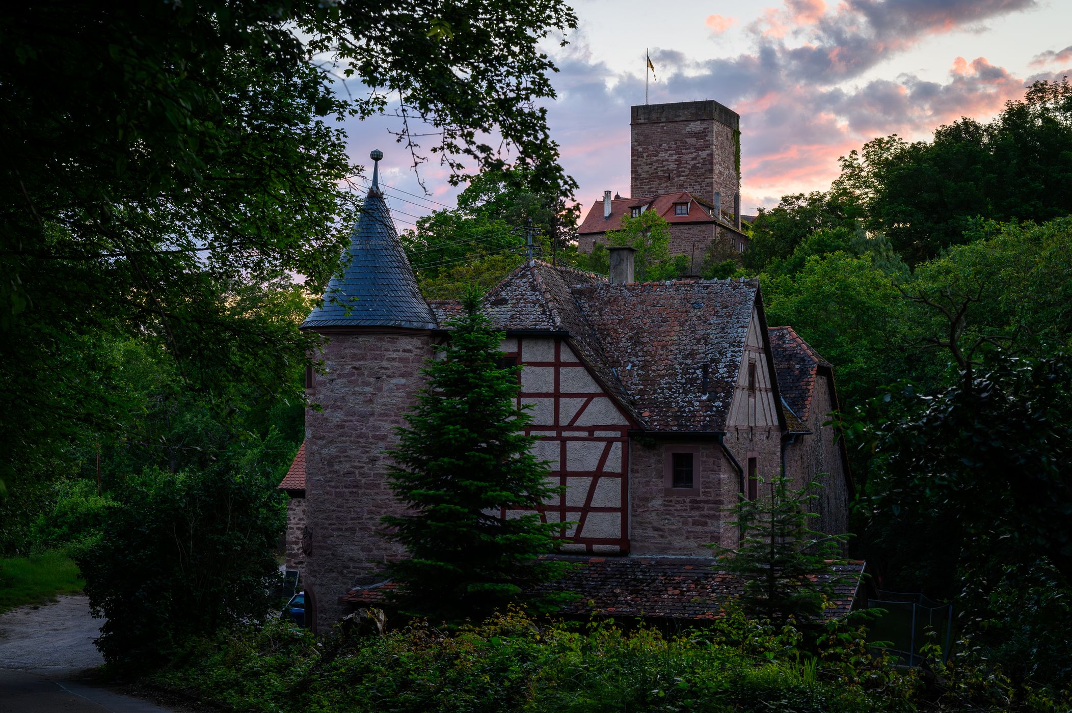 Gamburg - Weg zur Burg, Germany