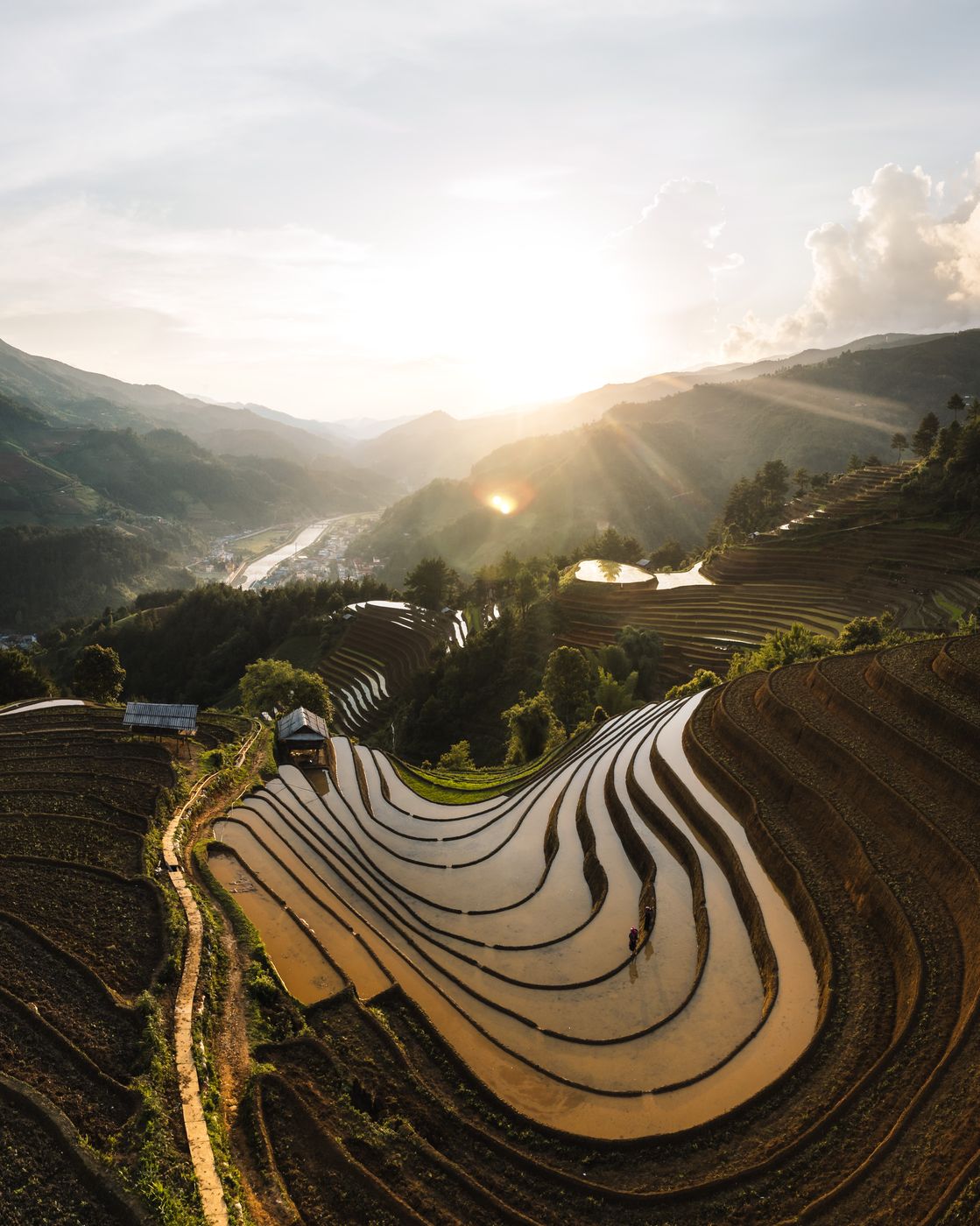 Horseshoe Rice Fields, Mu Cang Chai, Vietnam