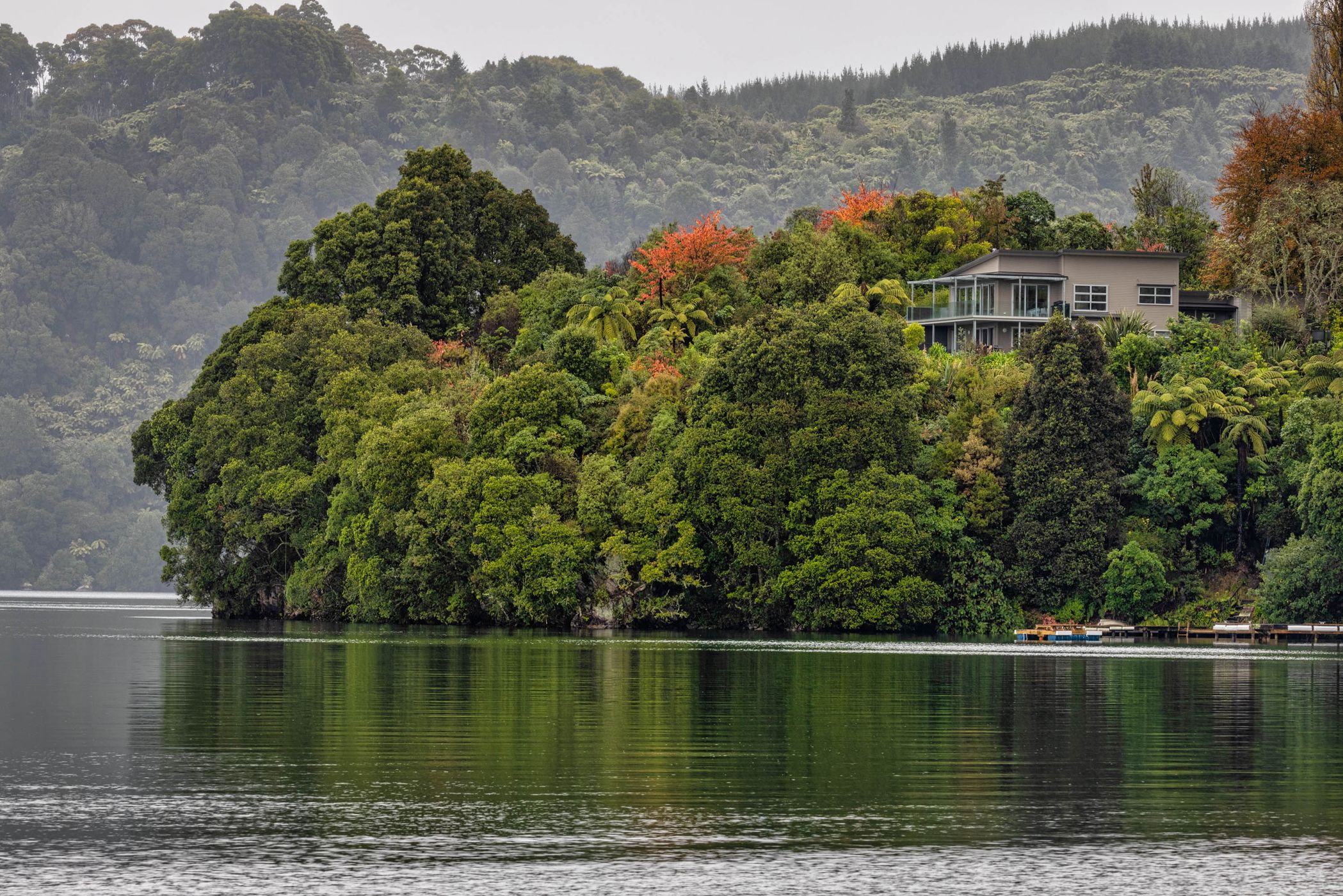 Lake at Lake Tarawera, Rotorura, North Island, New Zealand