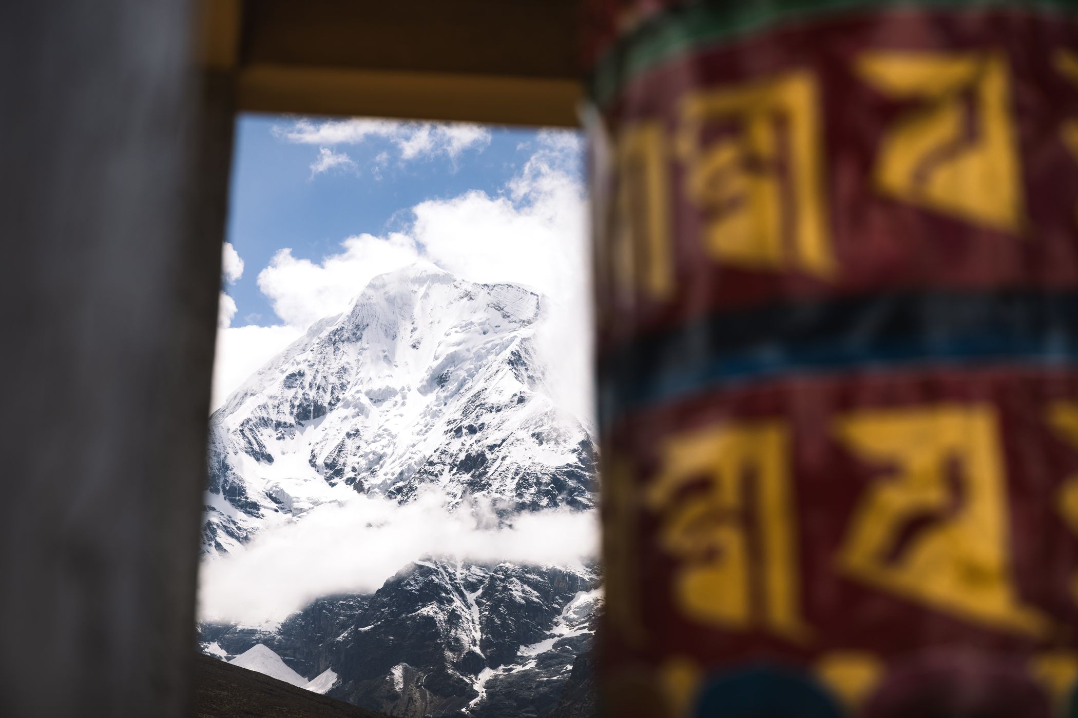 Lingzhi to Chebisa Hike, Prayer Wheel, Bhutan