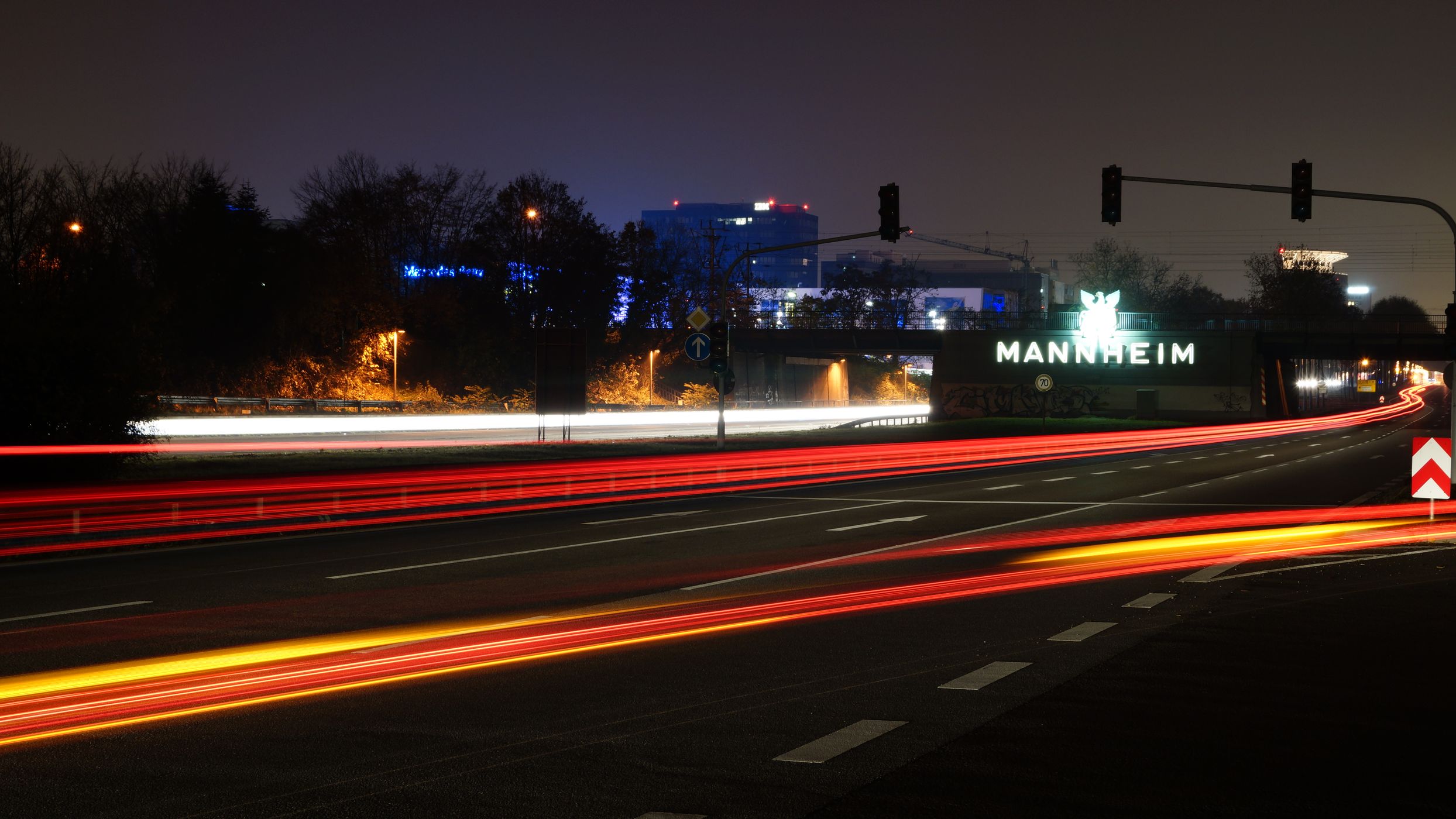 Mannheim Ortseingang, Germany