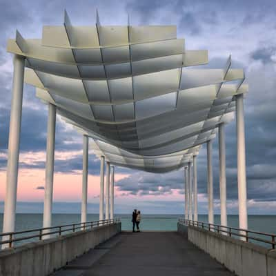 Marine Parade view platform Napier, North Island, New Zealand