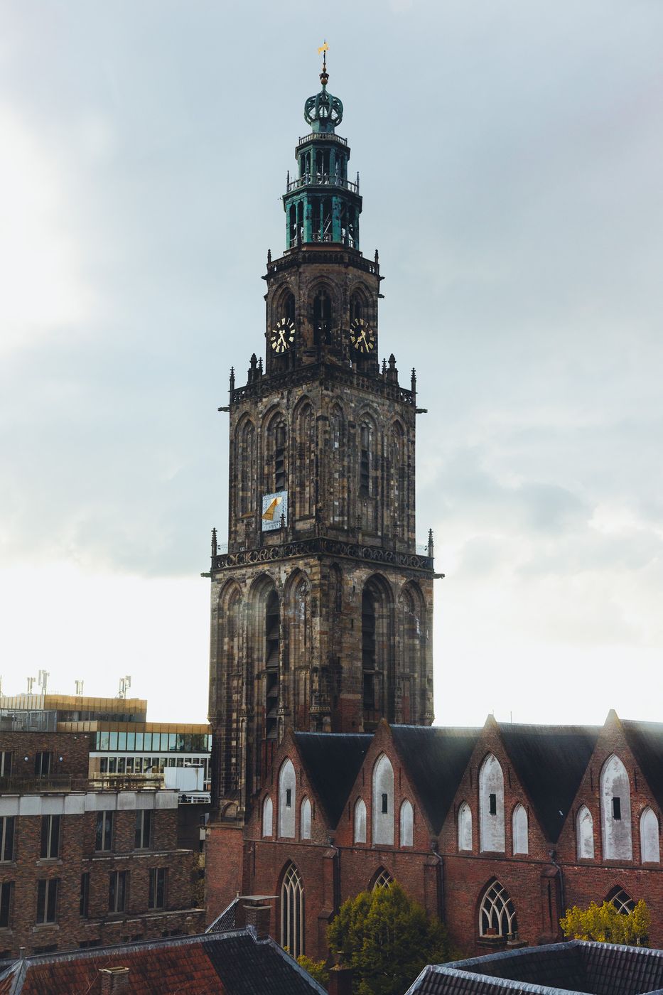 Martinitower view from Forum, Groningen, Netherlands