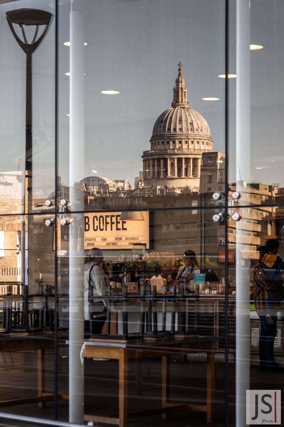 Mirror image of St. Paul's Cathedral, United Kingdom